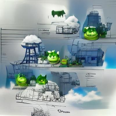 Anime-Style Pig Character Concept Art