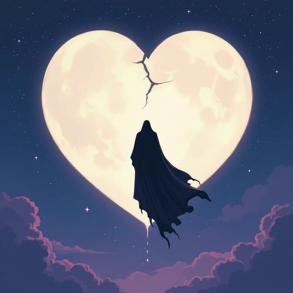 Heart Moon Fall: Digital Painting in Ash Thorp Style
