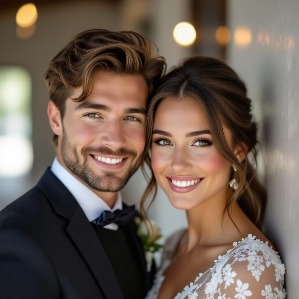 Romantic Couple in Ethereal Light