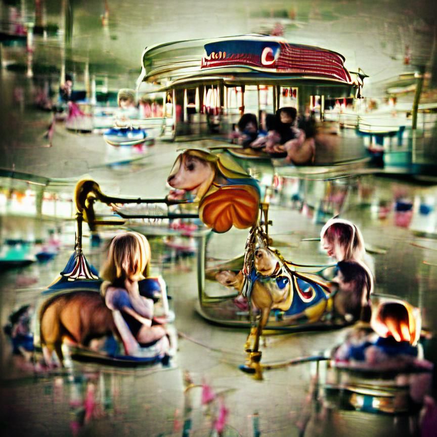 Nostalgic Carousel: Bittersweet Childhood Memories