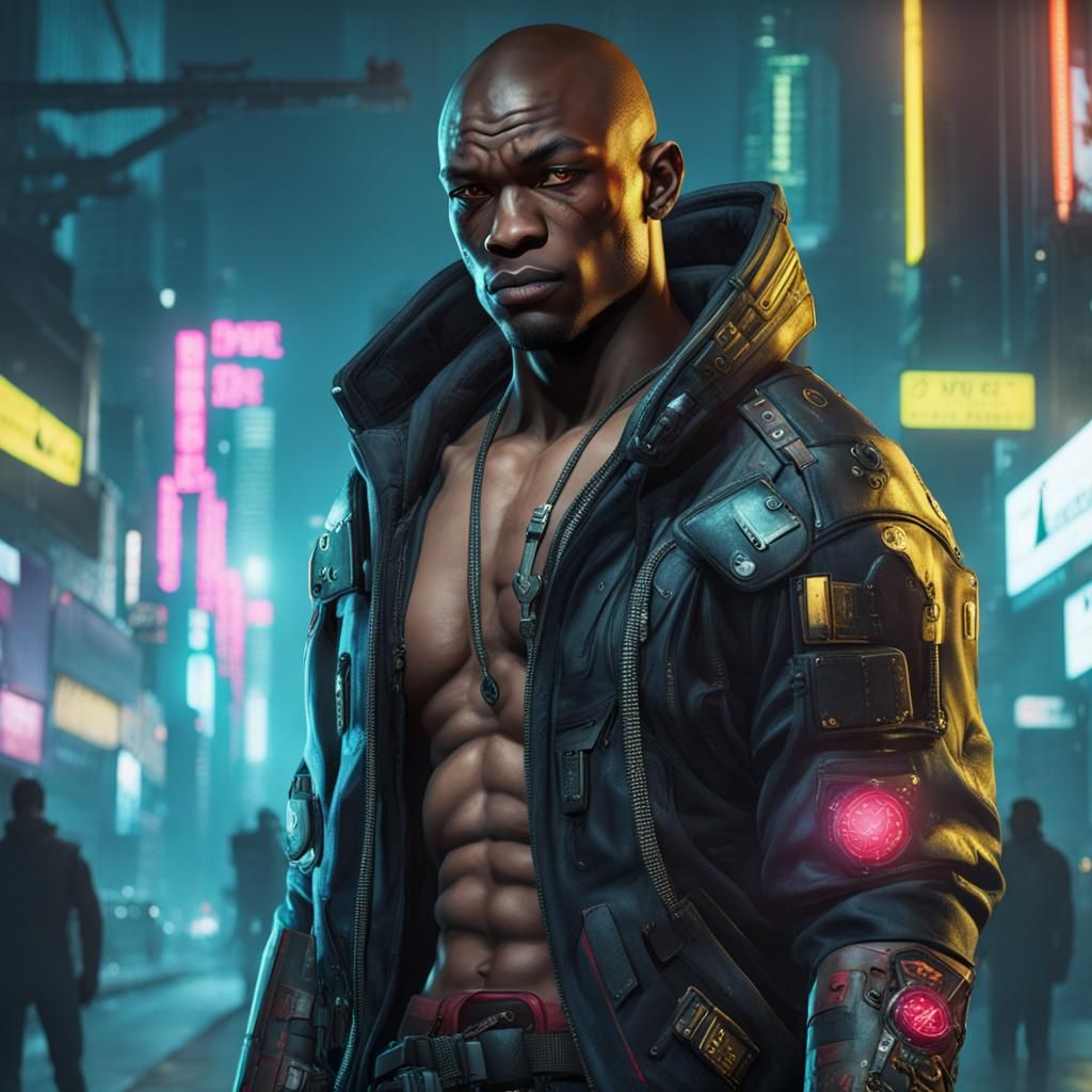 Cyberpunk Style Portrait of a Fixer