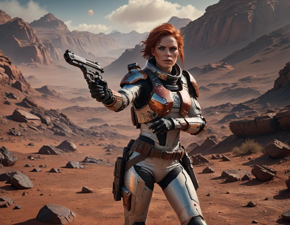 Sally Knyvette on a Desolate Planet in Blake's 7