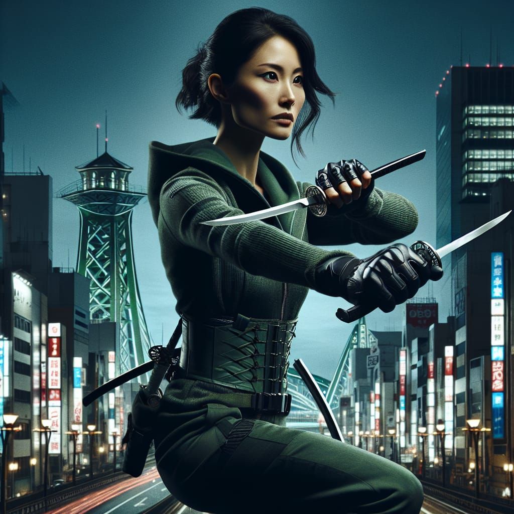 Female Assassin in Osaka: Blades in the Night