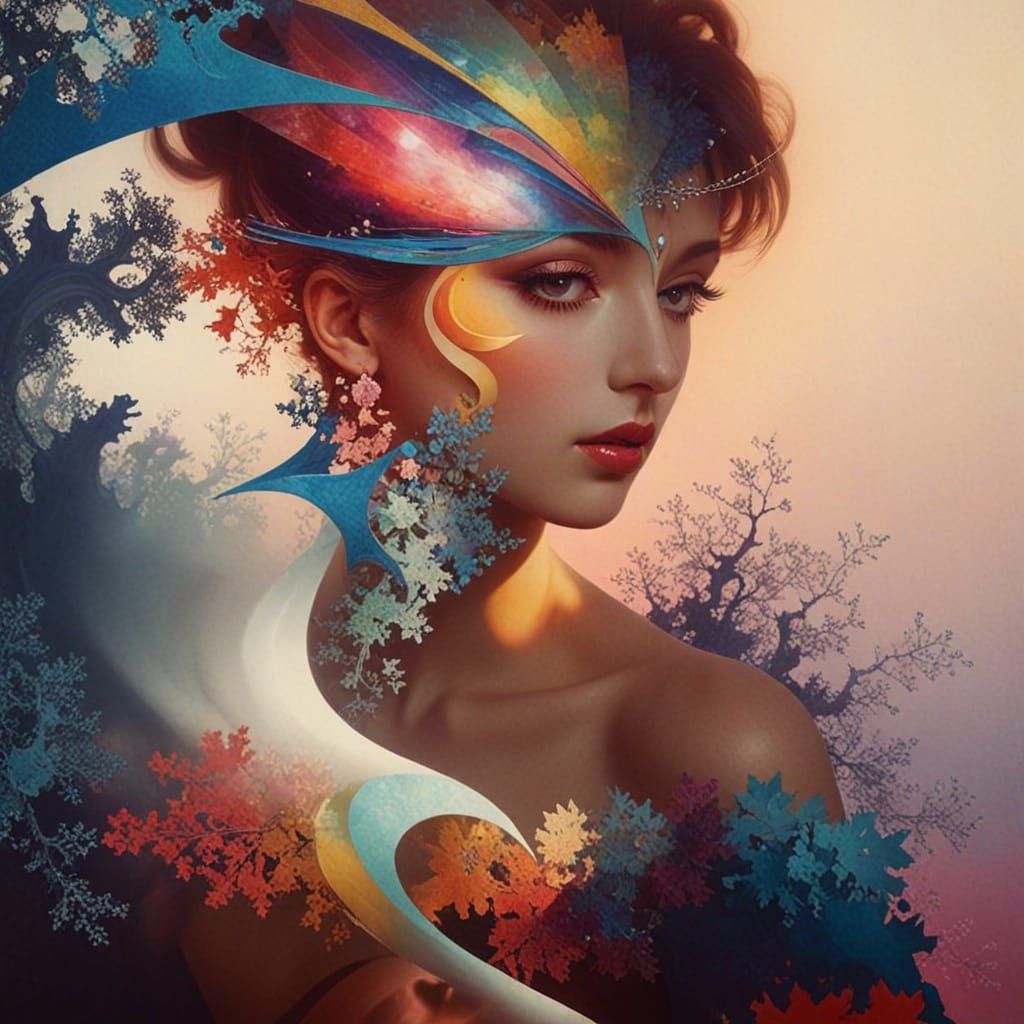 metalorganic architextual framework 3D  fractal chromoshadow...