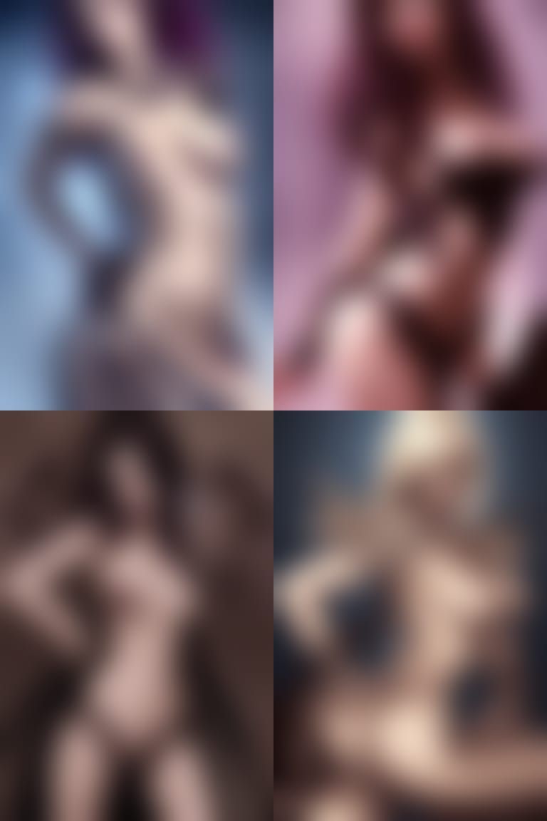 Seductive Succubus Portrait in Gothic Art Style