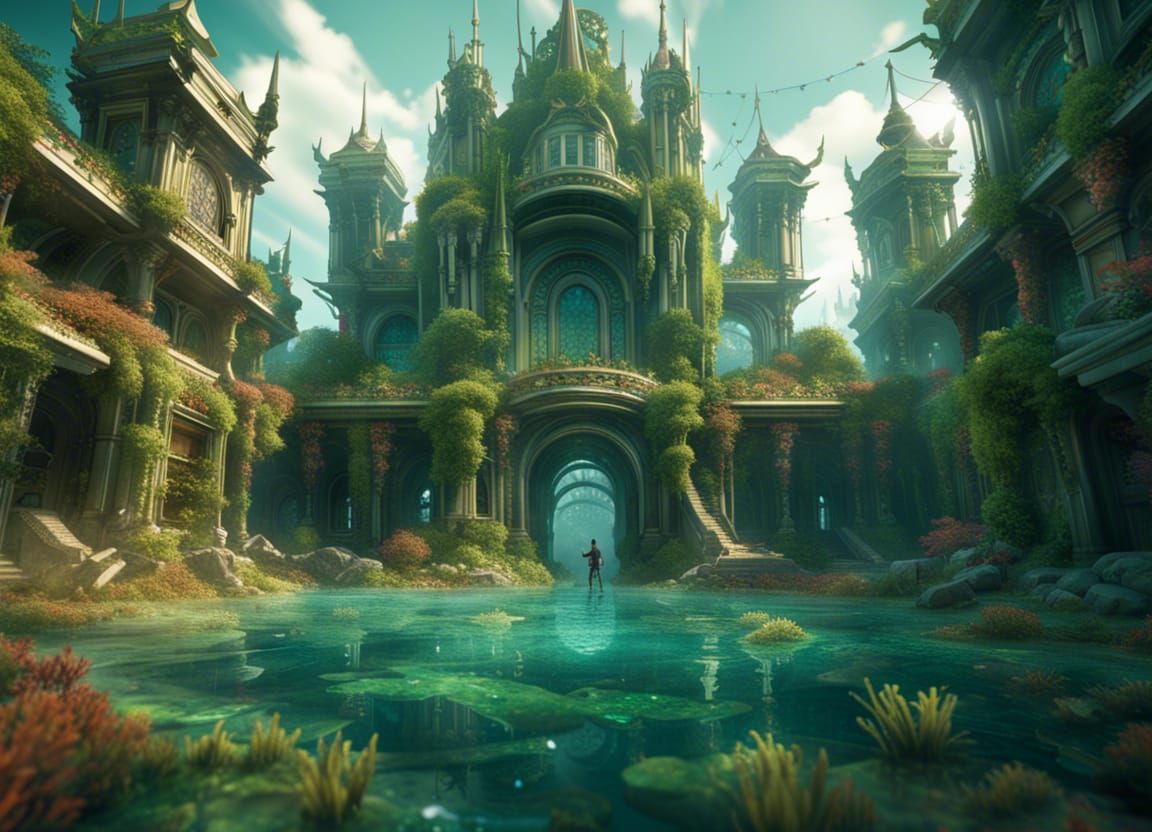 Futuristic underwater City