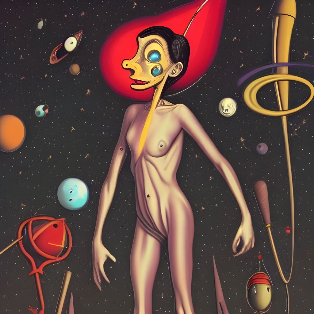 Pinocchio in Outer Space: Sci-Fi Horror Art