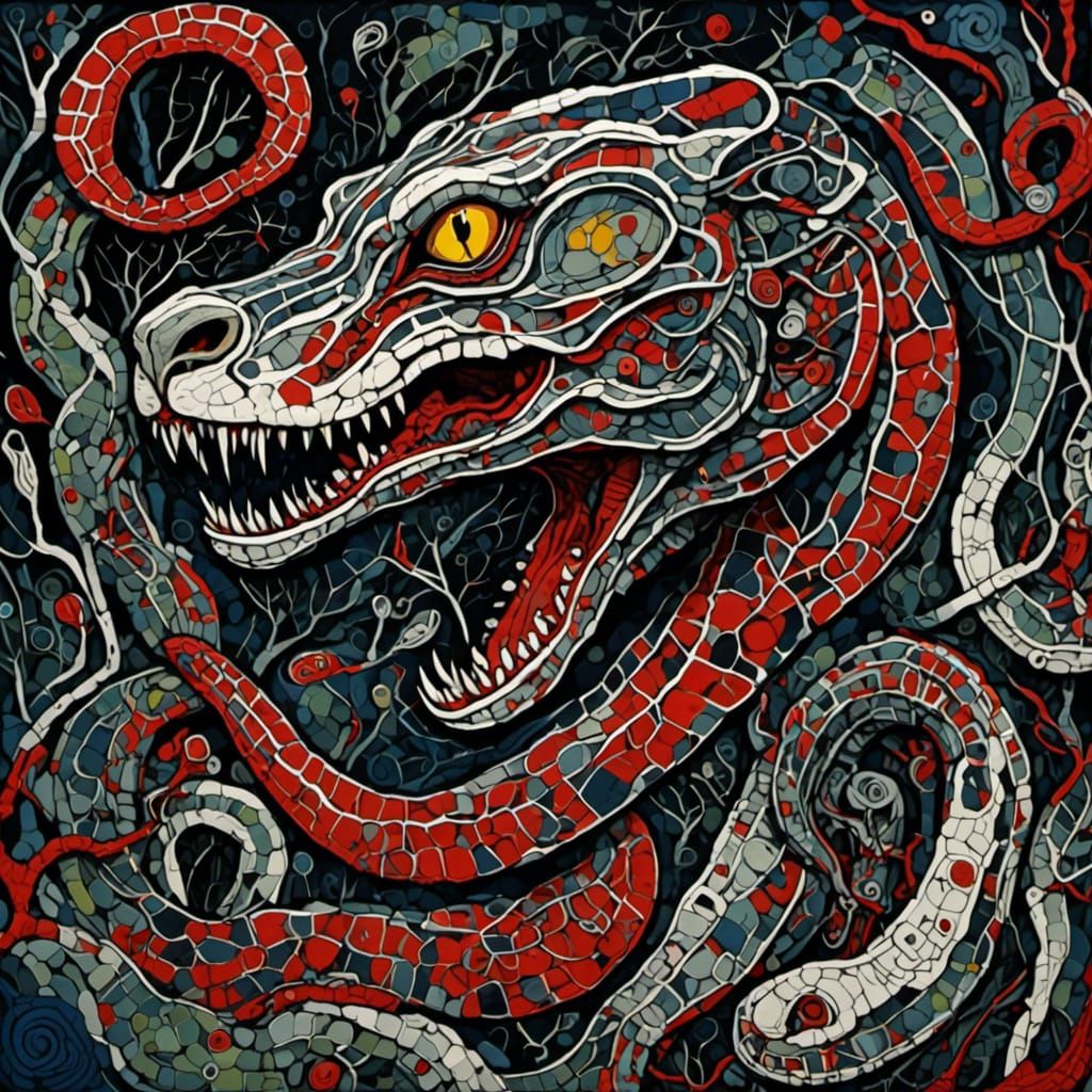 Striking Image of a King Cobra