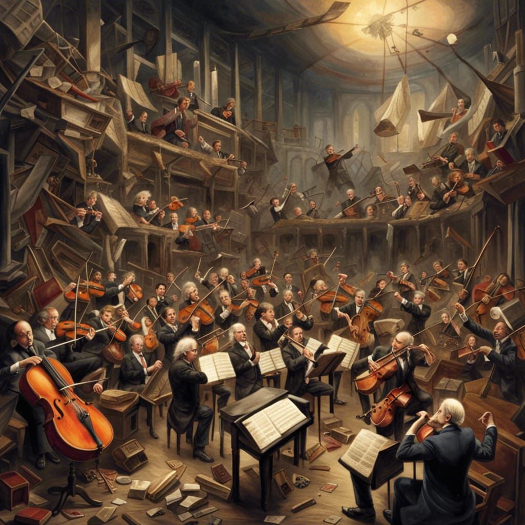 Orchestra Plays Symphony of Destruction