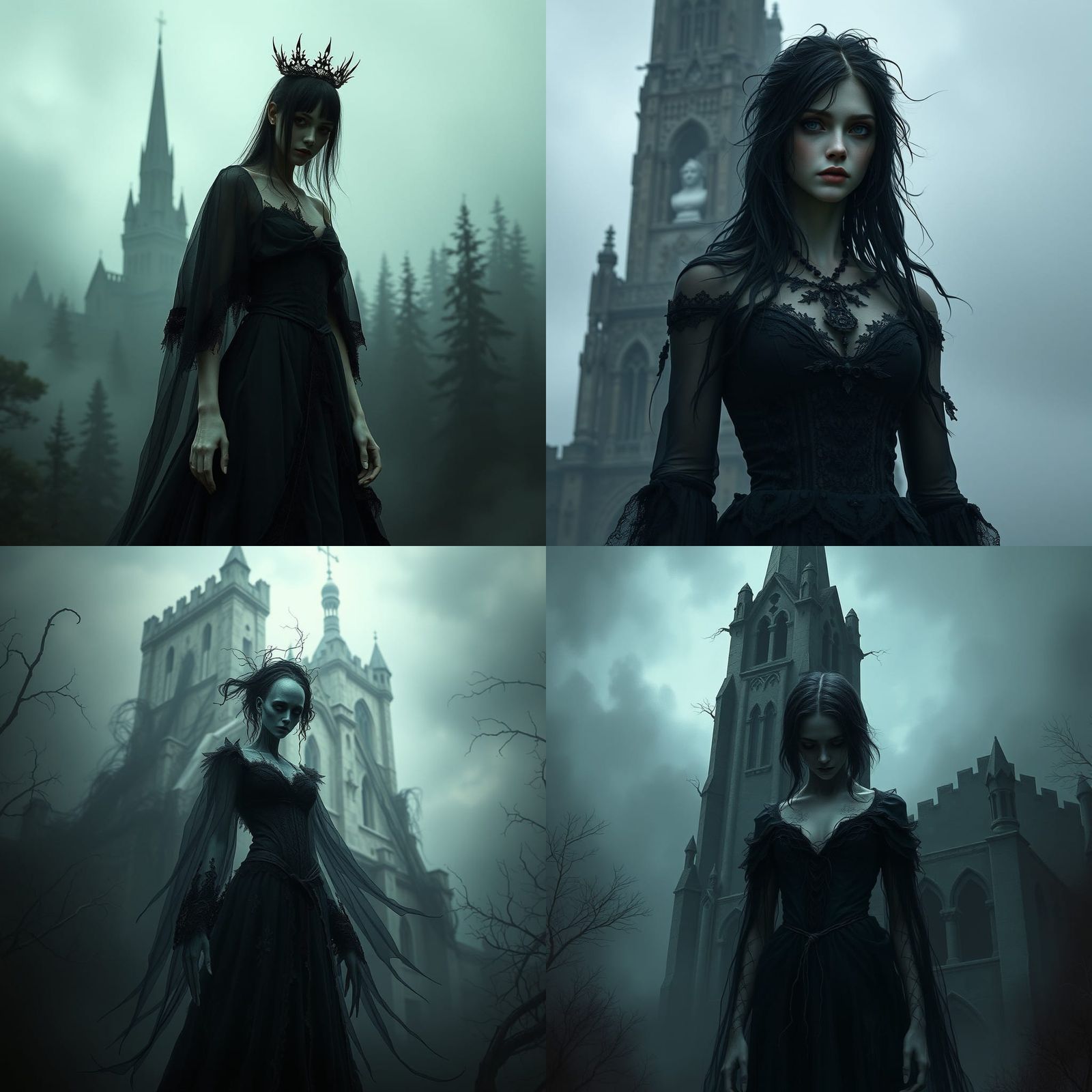 Gothic Princess Ghost in Dark Fantasy Art