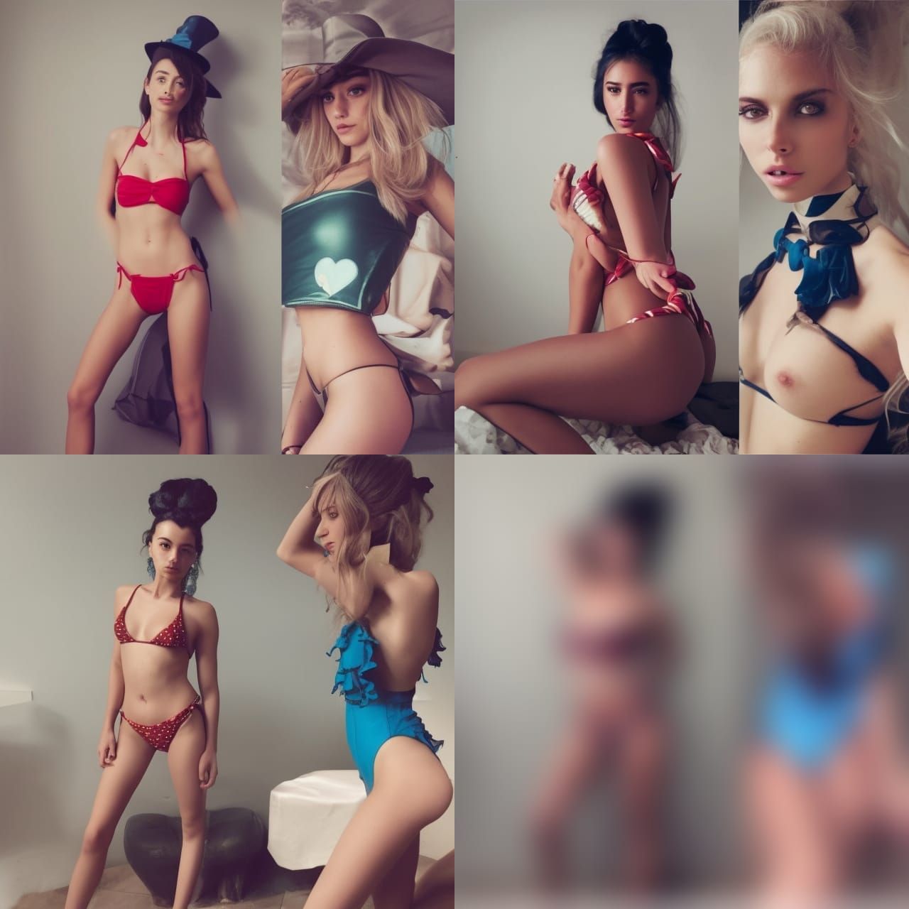 Influencer in Wonderland: HD Bikini Photography