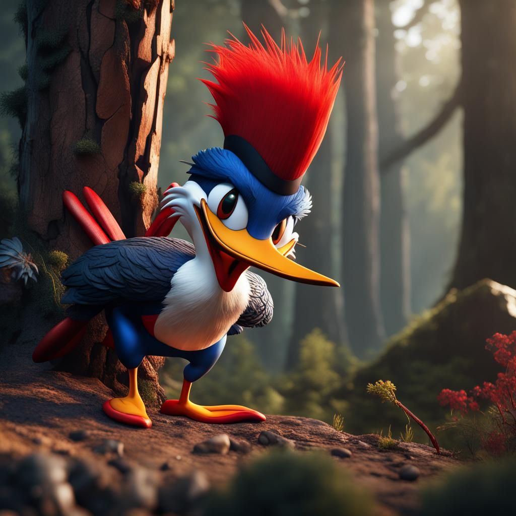 Woody Woodpecker: Detailed Matte Painting