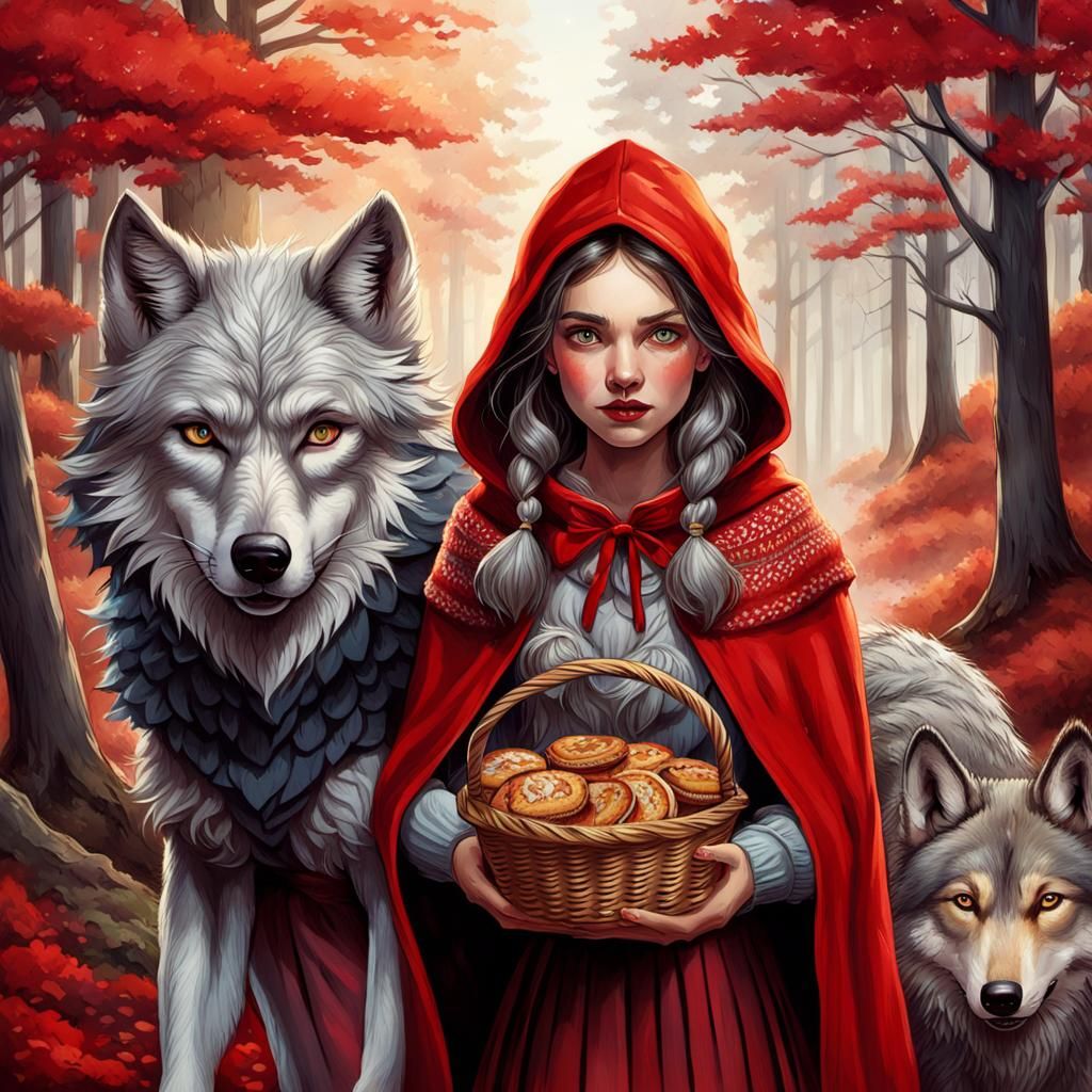Little Red Riding Hood Meets the Wolf