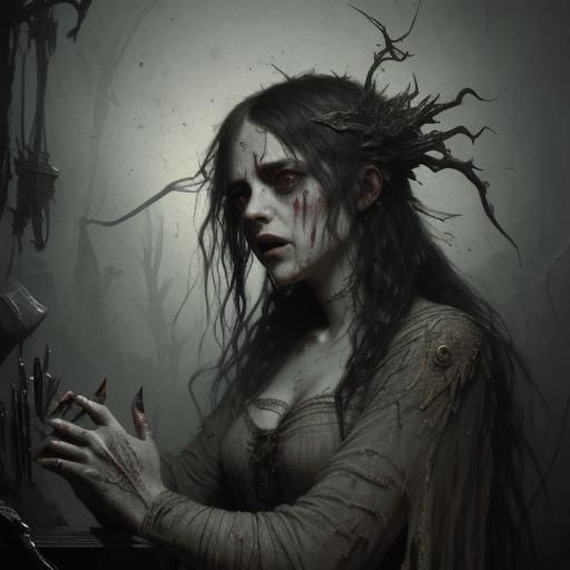 Horror Nail Art Inspired by Gustave Doré