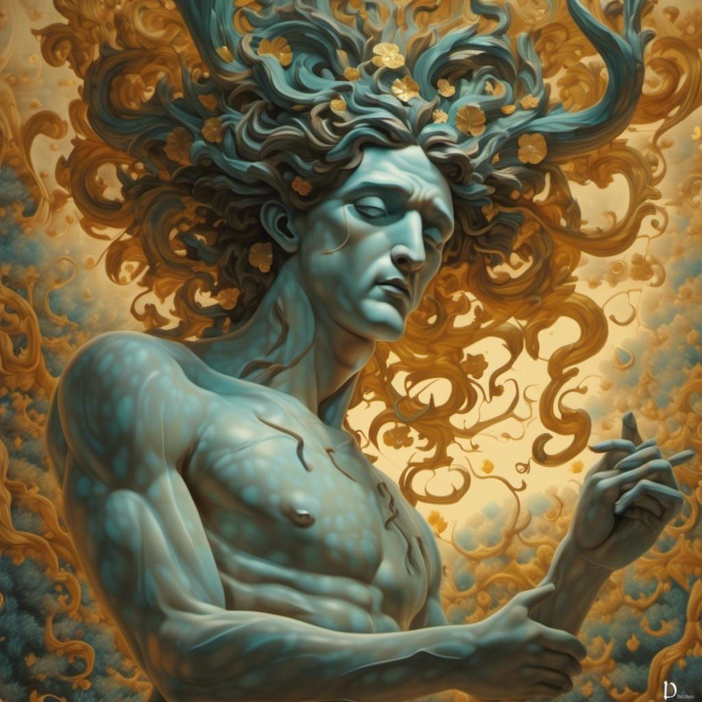 Pan the Satyr Dancing in a Field