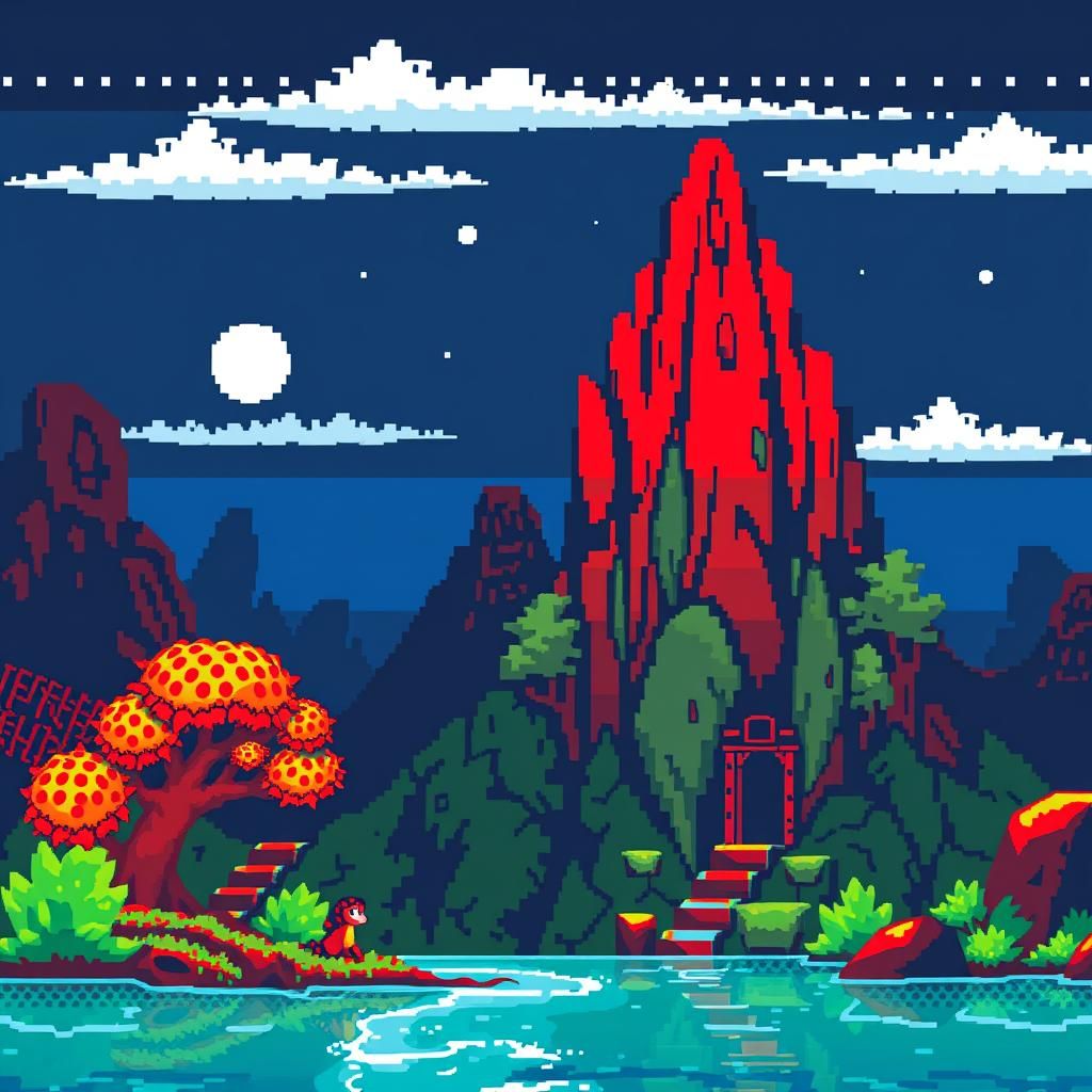 Red Herring in 16-bit Pixel Art Style