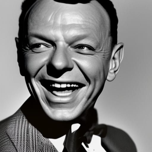 Classic Portrait of a Crooner in Black and White