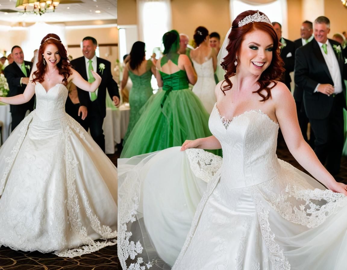 Beautiful Bride Dancing at Wedding Reception