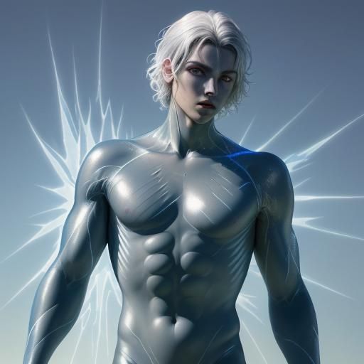 Male Mutant with Reflective Skin in Ultra High Detail