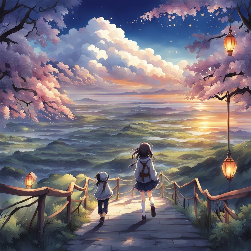 Anime Style Character Key Visual