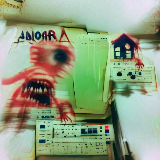Disturbing Image of Analog Horror Concept