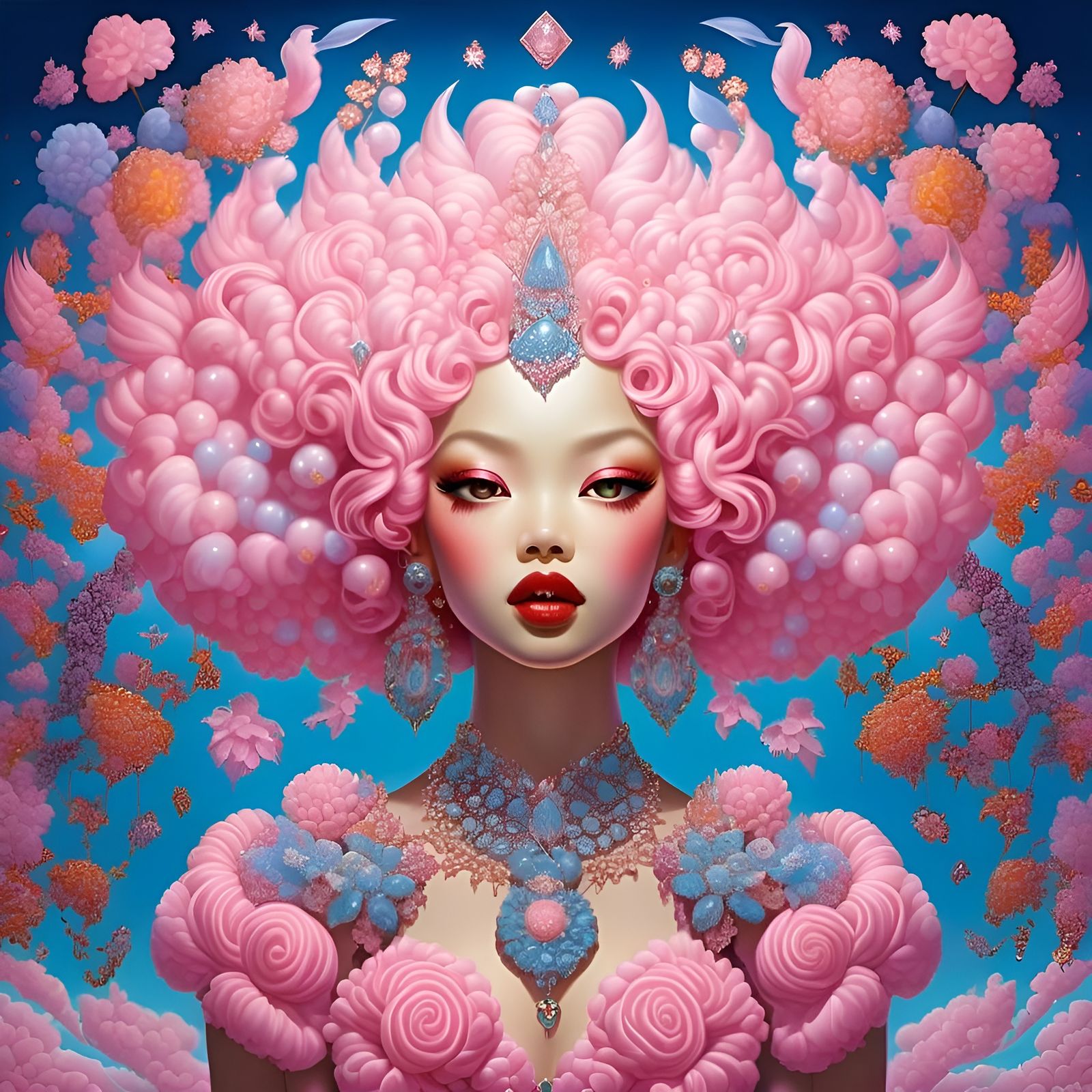 Vibrant Scene with Bright Lights