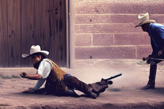 Two Cowboys in a Mexican Standoff