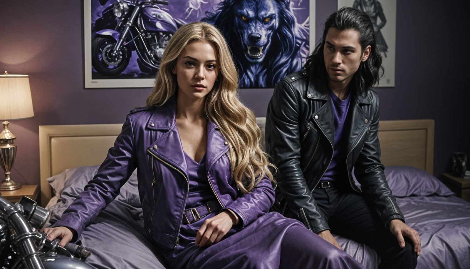 Ethereal Ballerina in Futuristic Bedroom