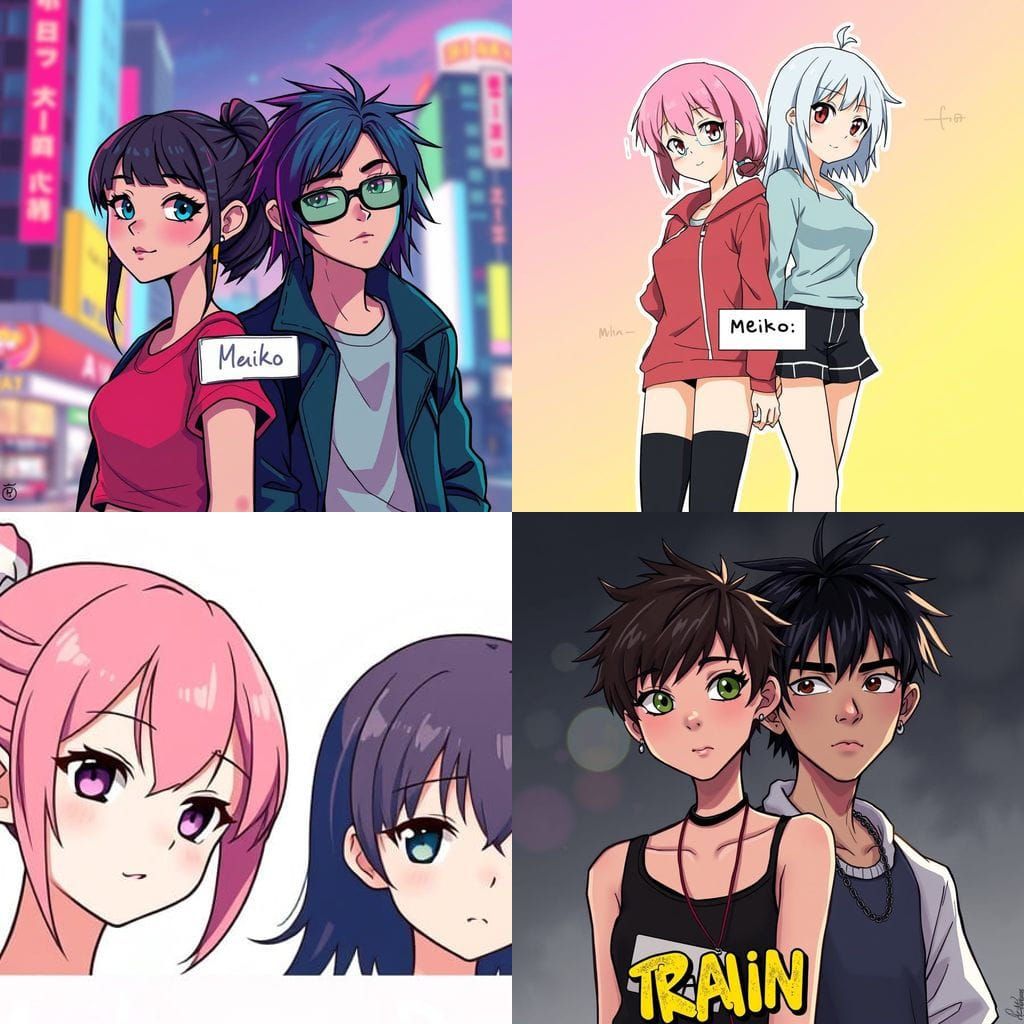 Meiko and Rain Friendship Name Tag