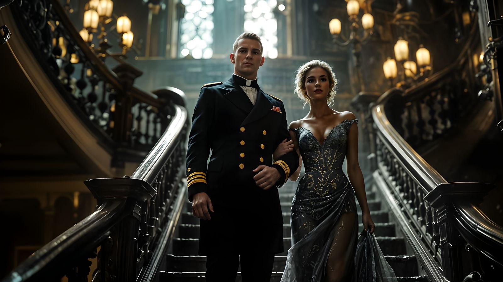 Dashing WWI Sailor in Steampunk Attire