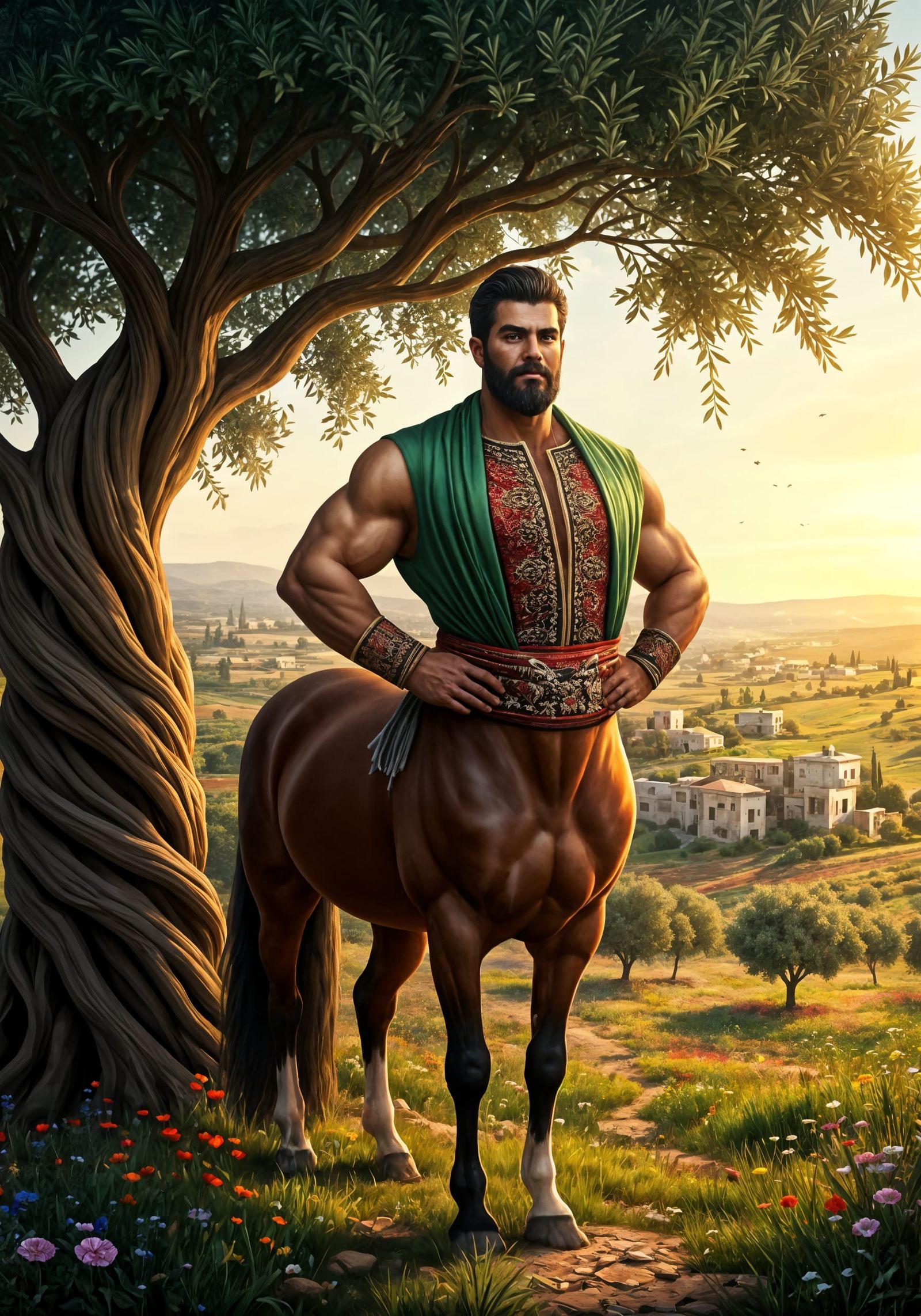 ูุฌู
(Najm) | ๐ต๐ธ centaur portrait (Google Imagen 3.0 Fast - Clarity Upscale 5%)