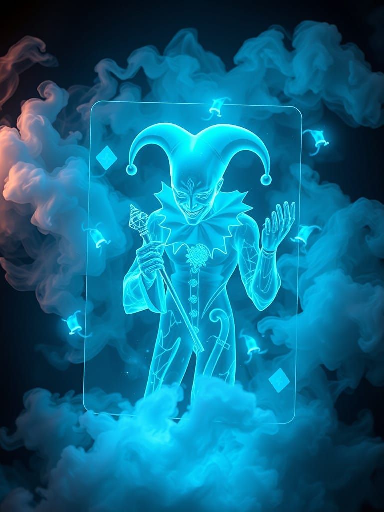 Ethereal Joker Emerges in Electric Turquoise as Holographic....