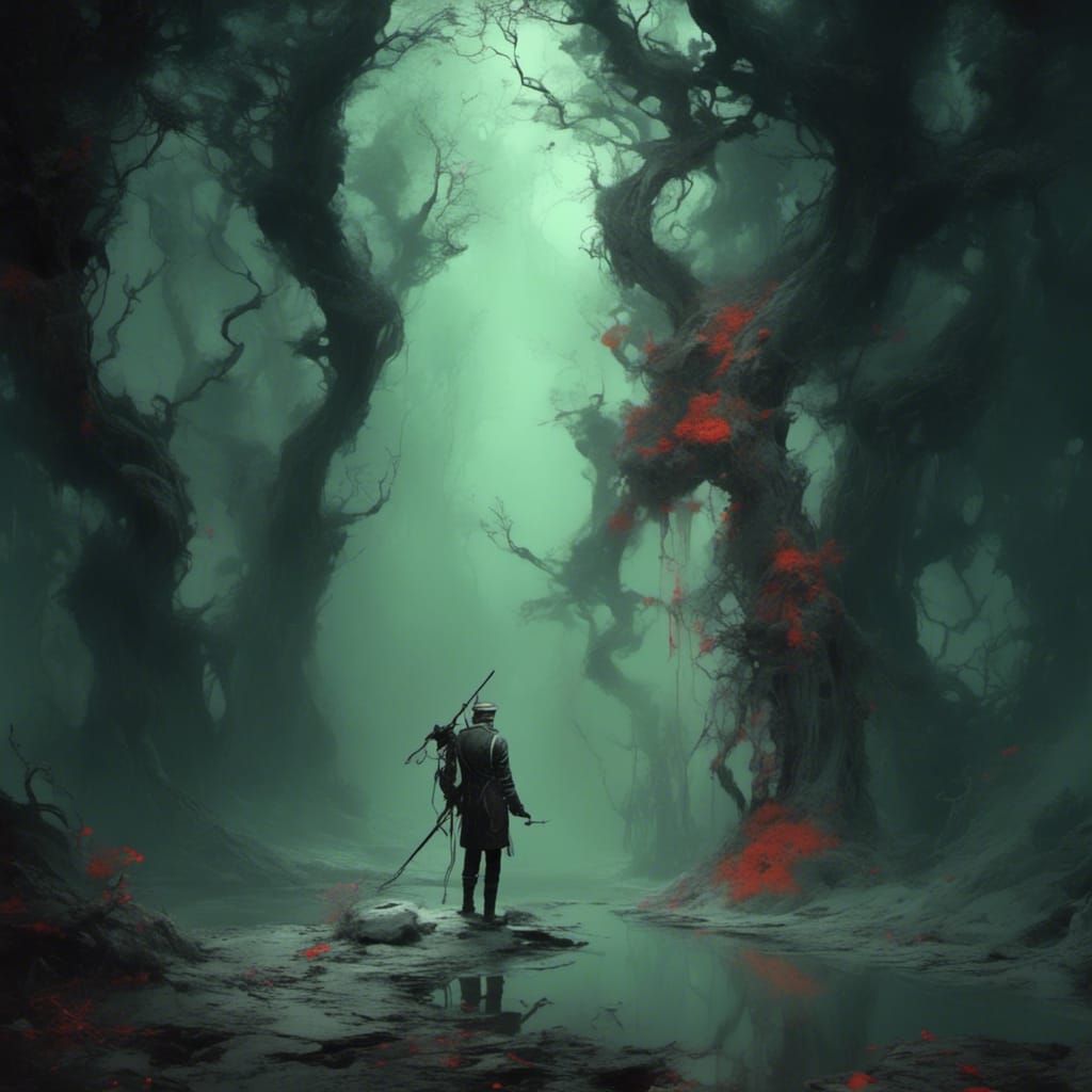 Selective Color Highlights: An AI Interpretation of Amnesia