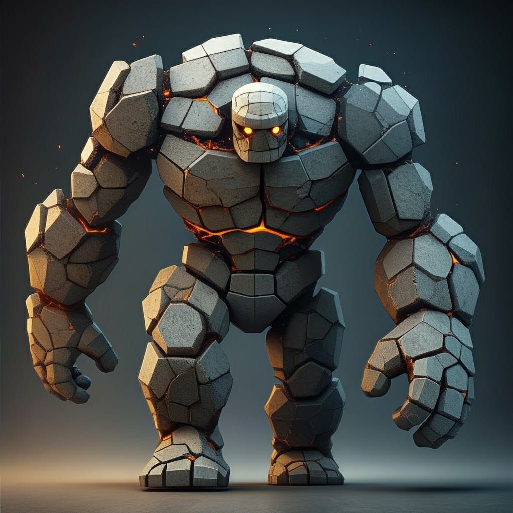 Concrete Golem: Animated Sidewalk Sections in 8K