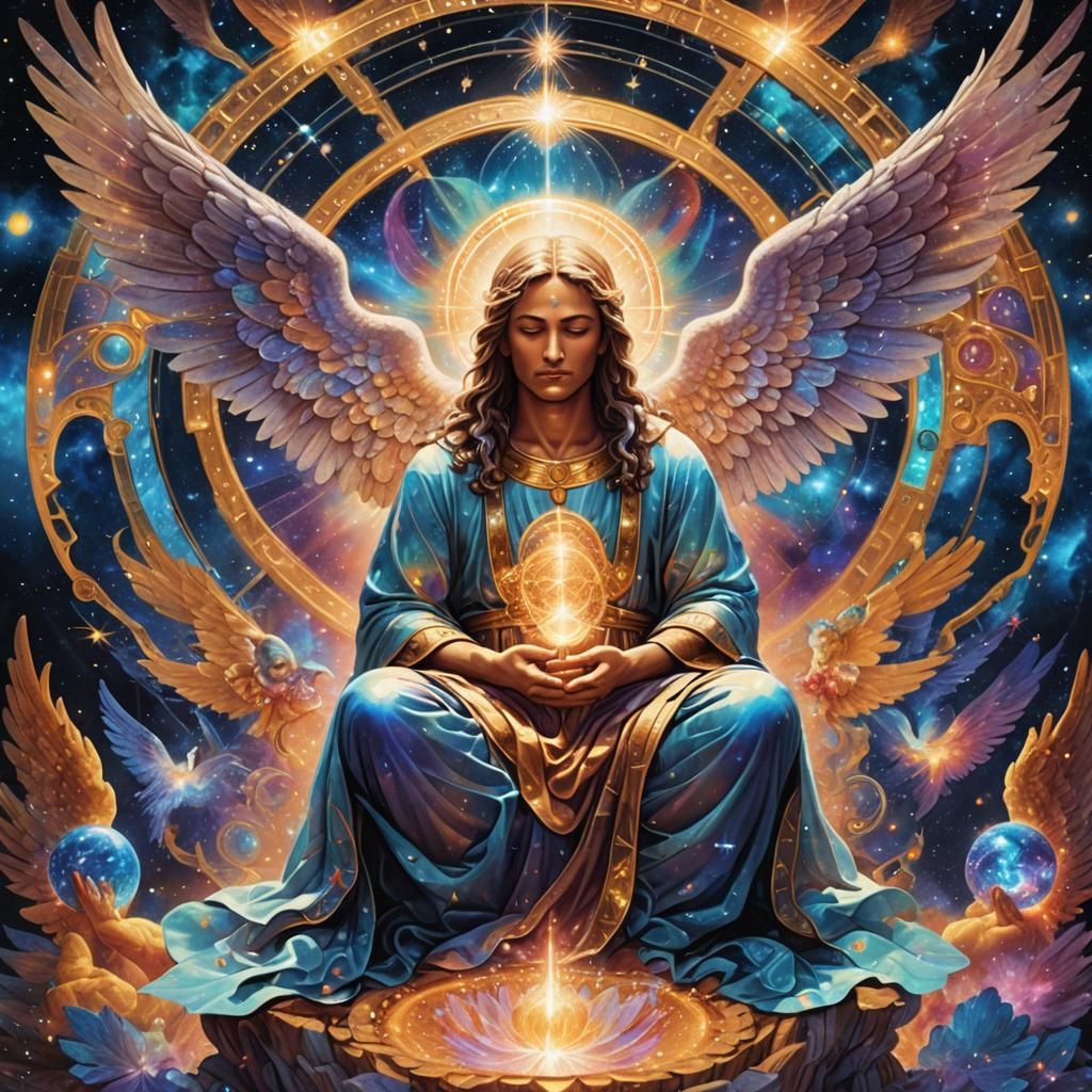 Archangel Meditation: Holographic Cosmic Illustration