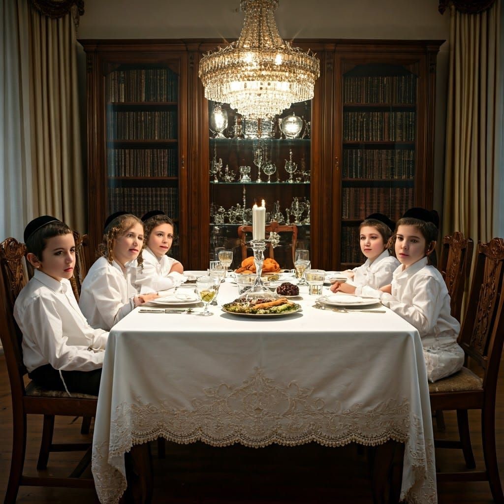 Shabbat Dinner: An Orthodox Family Celebration