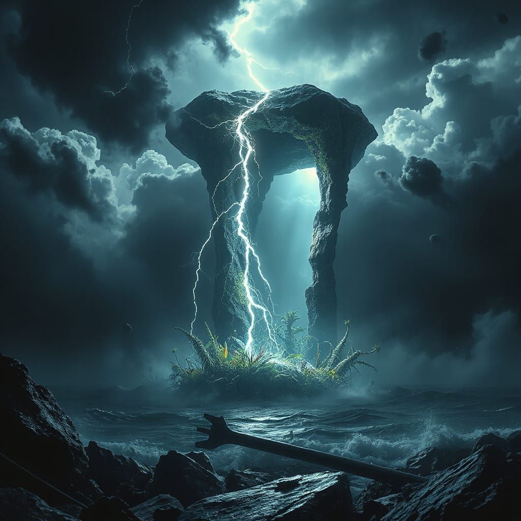 Energetic Portal to Alien Jungle Concept Art