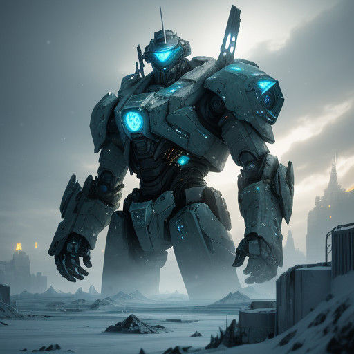 Winter Wasteland Reborn in Sci-Fi Cityscape