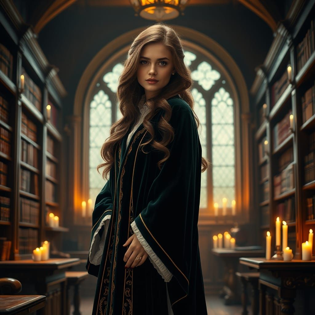 Hogwarts Professor Portrait in Dreamlike Style