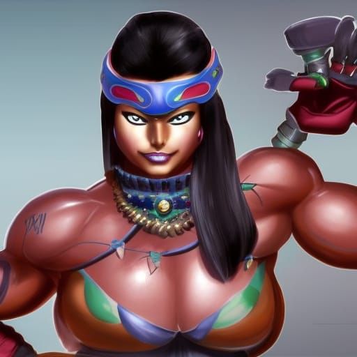 Jade Warrior: Digital Ink Painting Illustration