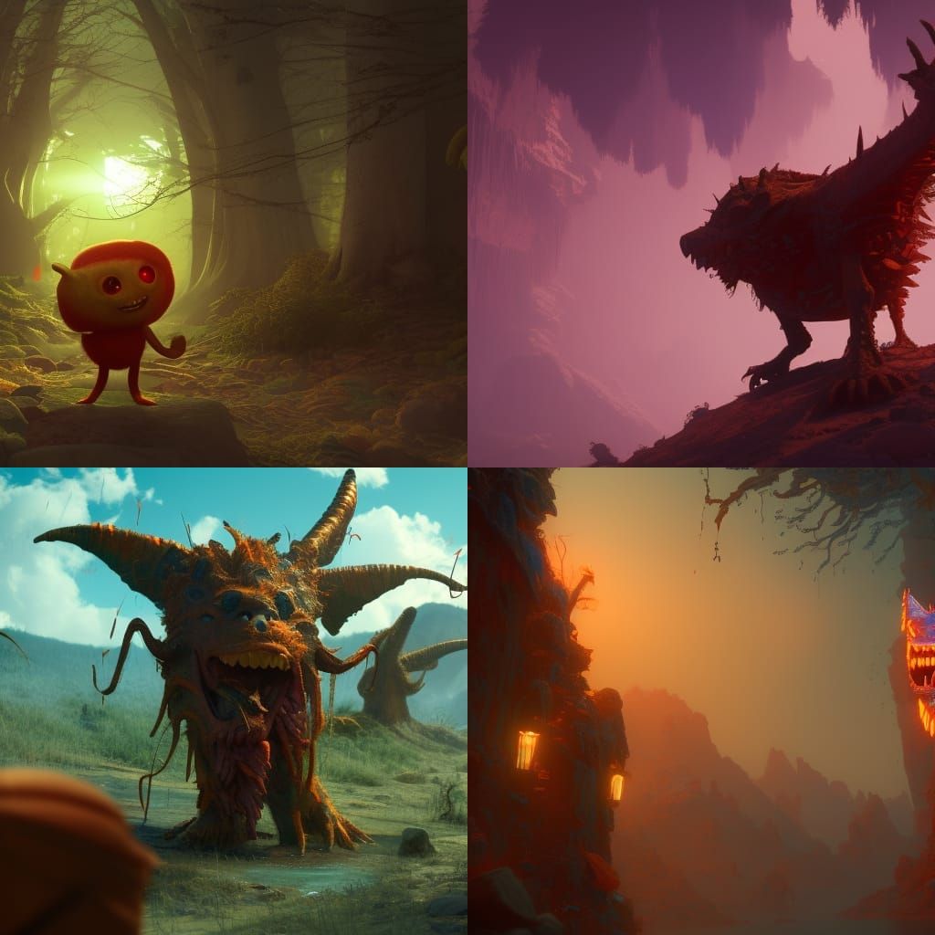 Friendly Monster Directed by Wes Anderson in 8K