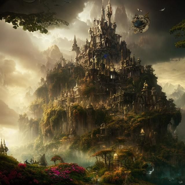 Epic Wonderland: Dramatic Digital Matte Painting