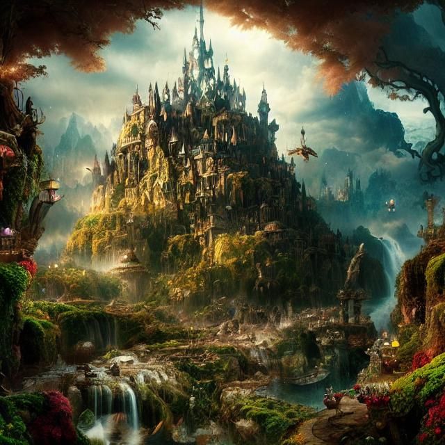 Epic Wonderland: Cinematic Digital Matte Painting