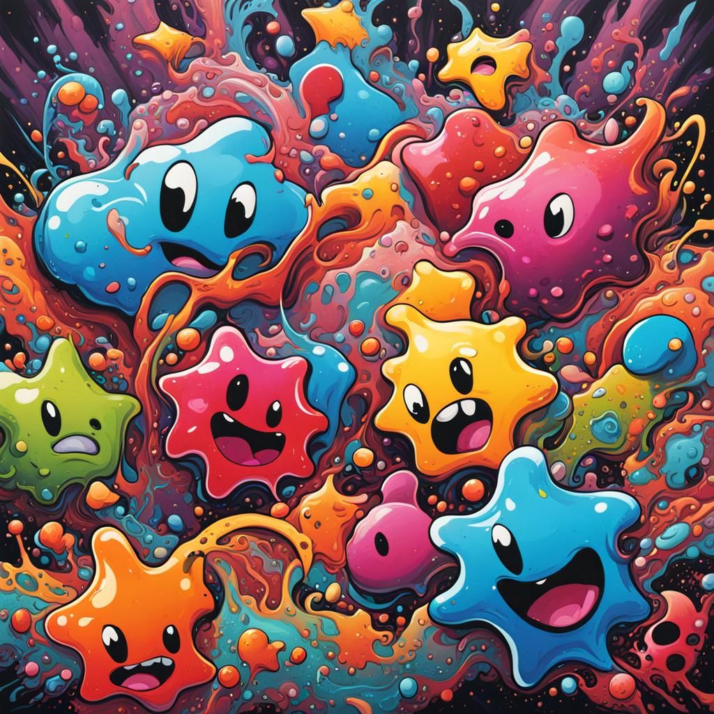 Cartoon amoeba
