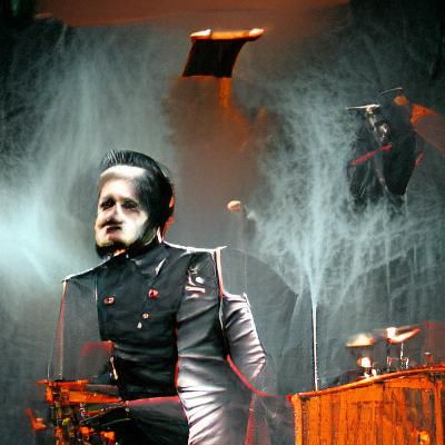 Ethereal Ghoul Portrait in Gothic Macabre Style