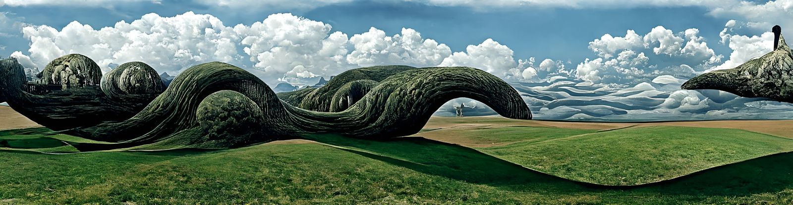 Enigmatic Surrealism Landscape in Detailed Matte Painting