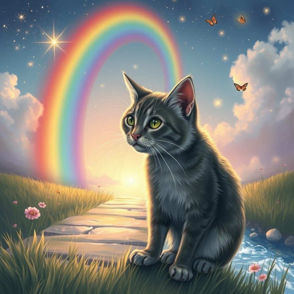 Rainbow Bridge: A Cat's Gentle Journey