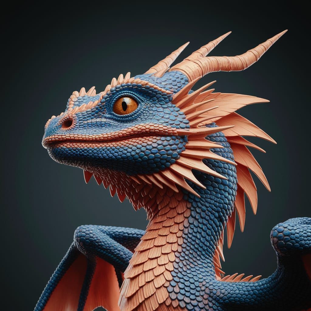 Majestic Feathered Dragon Takes Flight