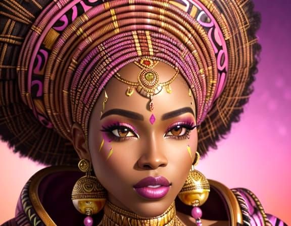 African Beauty in Modern Zulu Attire