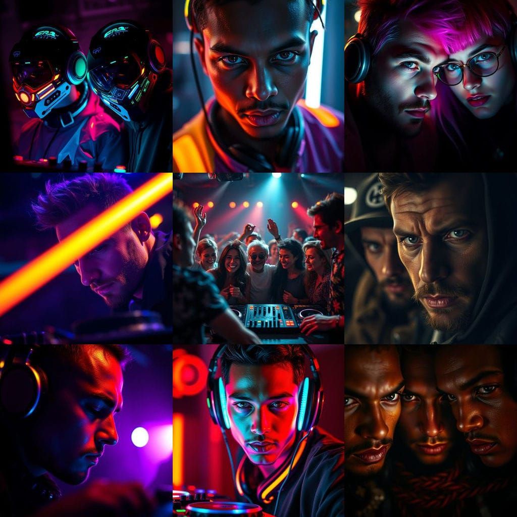 Photorealistic DJ Portraits in Ambient Light